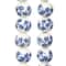 12 Pack: White & Sapphire Ceramic Round Beads, 12mm by Bead Landing™